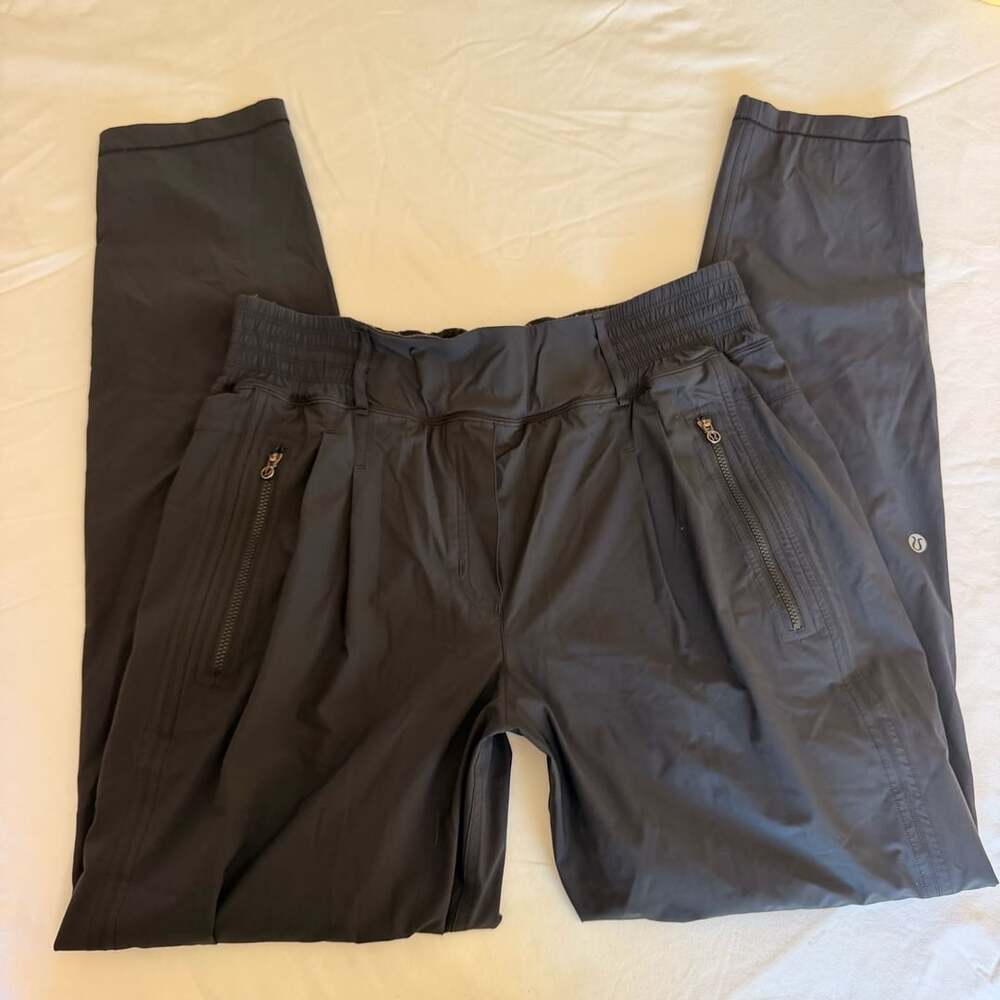 Lululemon Pants Size 8 Black Joggers Athletic Pocket Zip